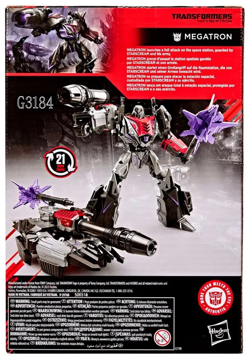 Hasbro Transformers Studio Series Voyager Megatron HASG1790 - Action Figuur - 16cm - Multi