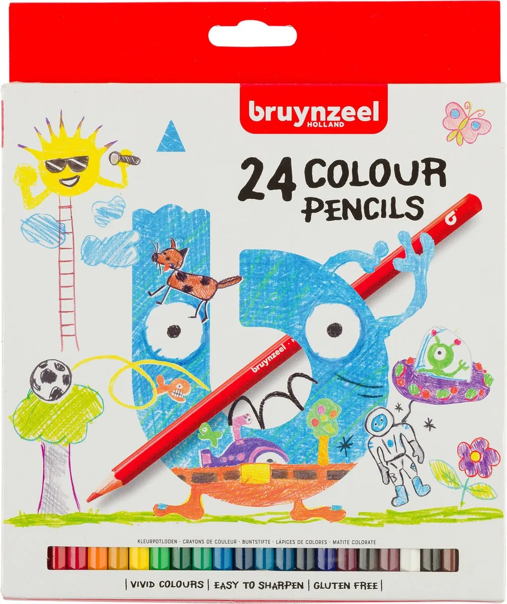 BRUYNZEEL Kids Kleurpotloden - 24 Stuks
