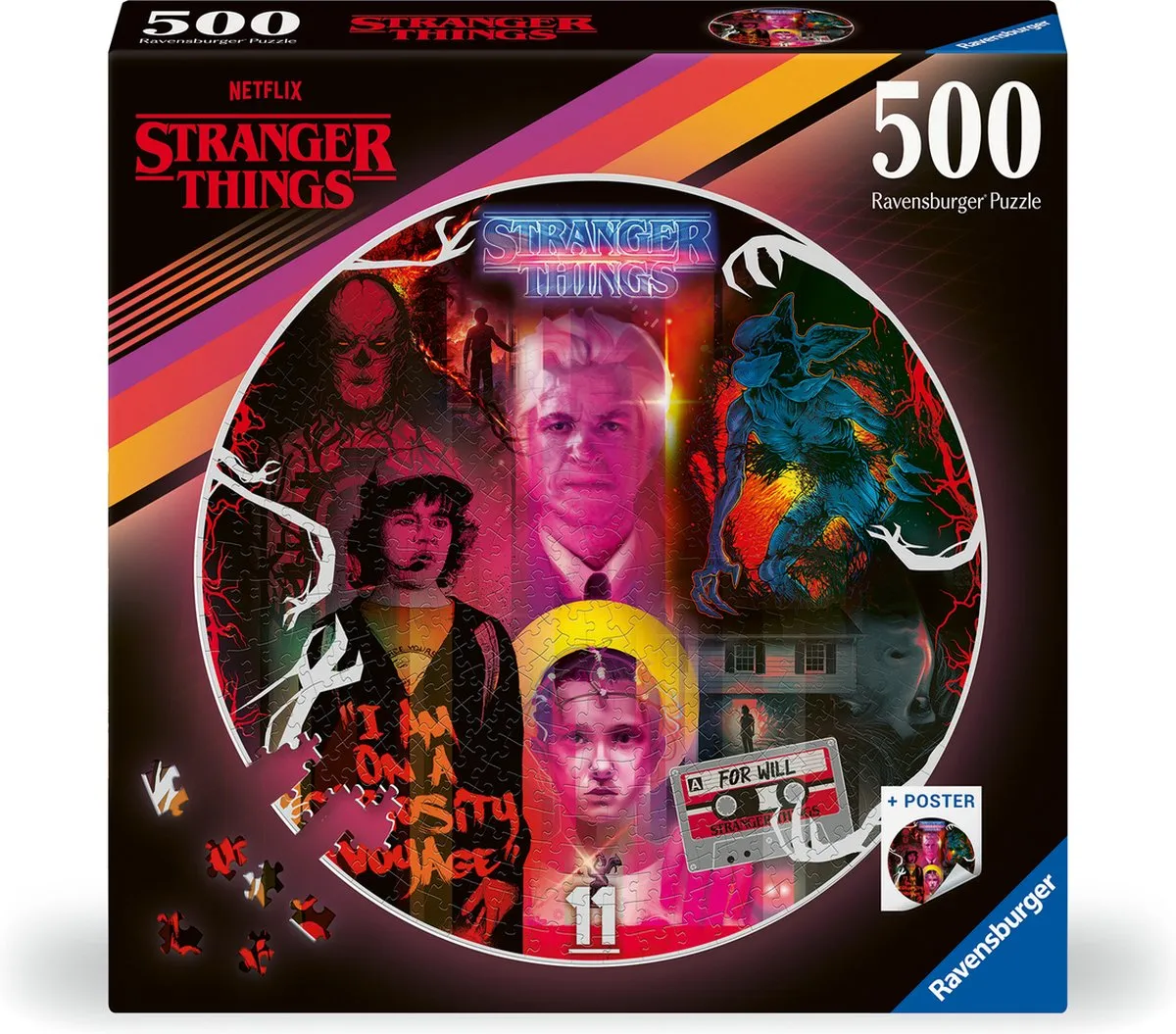 Ravensburger Stranger Things Legpuzzel 500 Stuks - 12001227 - afbeelding 6 van 6