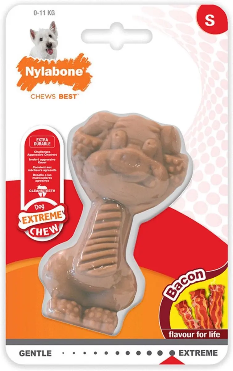 Nylabone Extreme Chew Pig Bacon