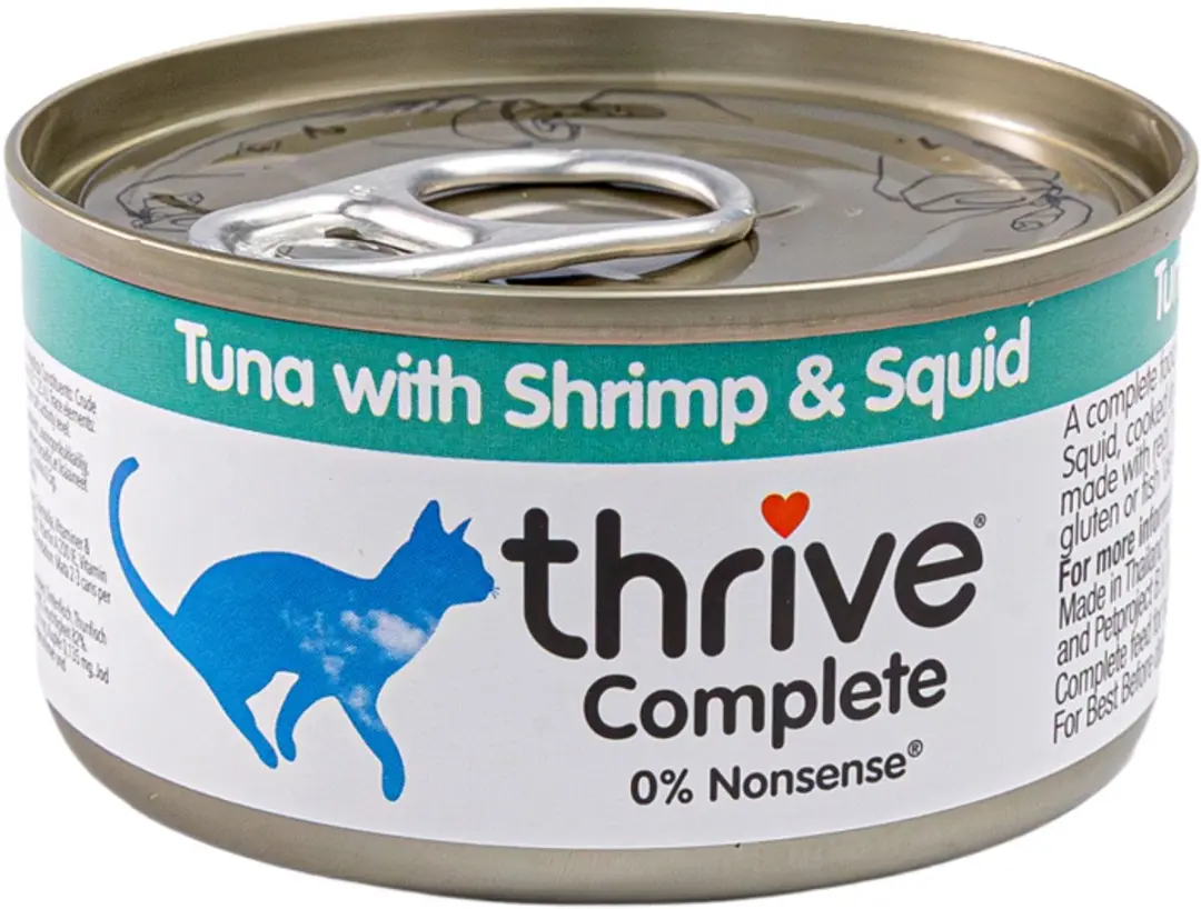 Thrive Complete Kattenvoer Tonijn Garnalen Inktvis 12x75g