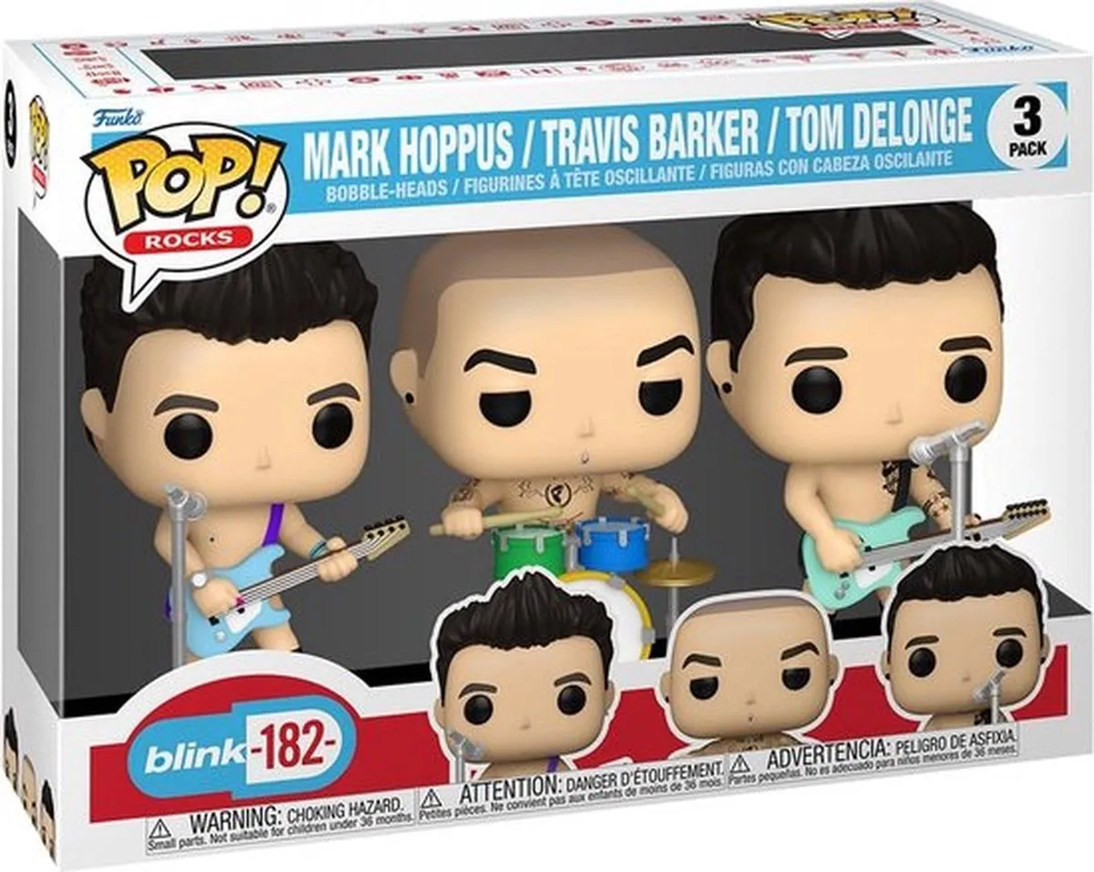 Funko Pop! Blink-182 3-Pack Figuur - 9cm - Multi