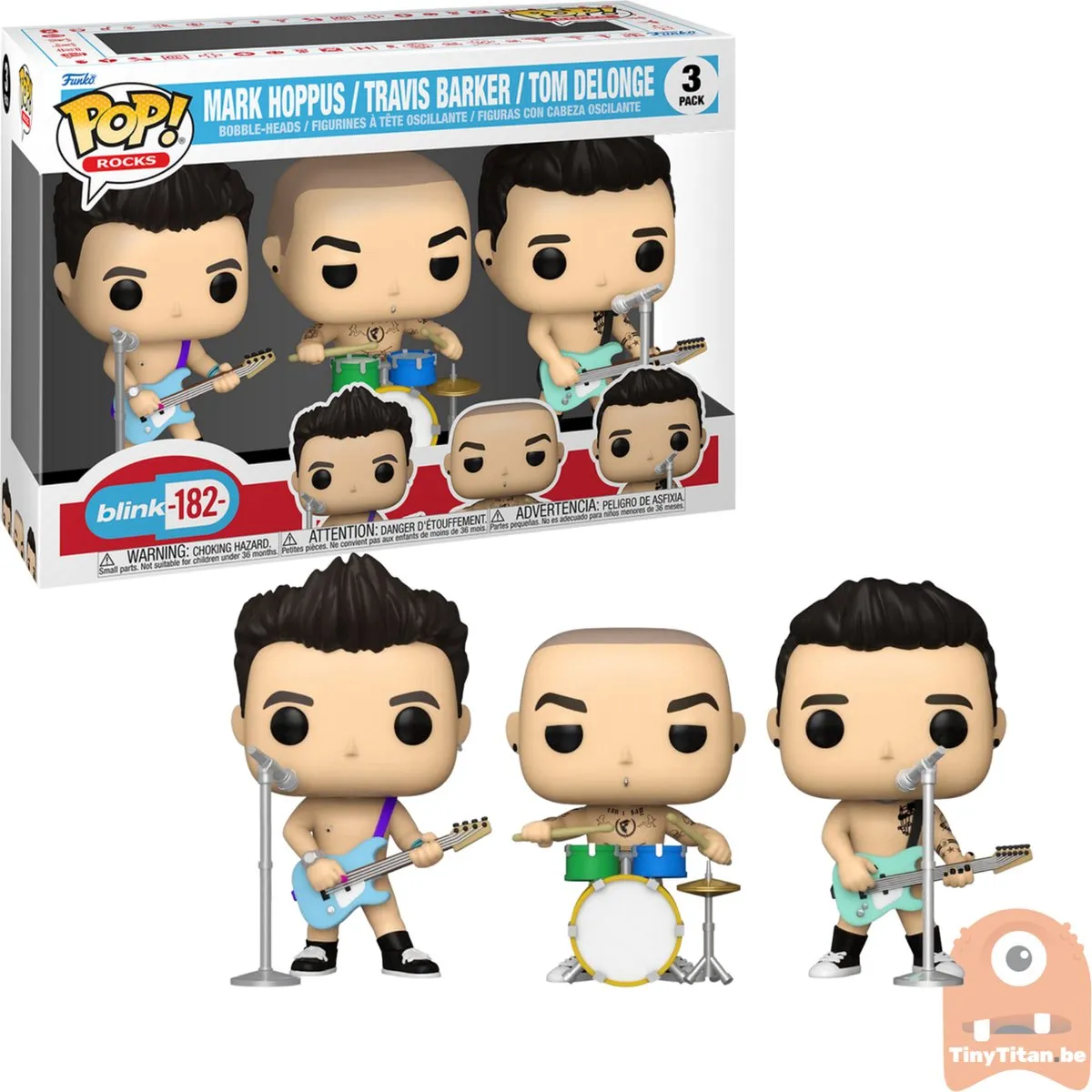 Funko Pop! Blink-182 3-Pack Figuur - 9cm - Multi