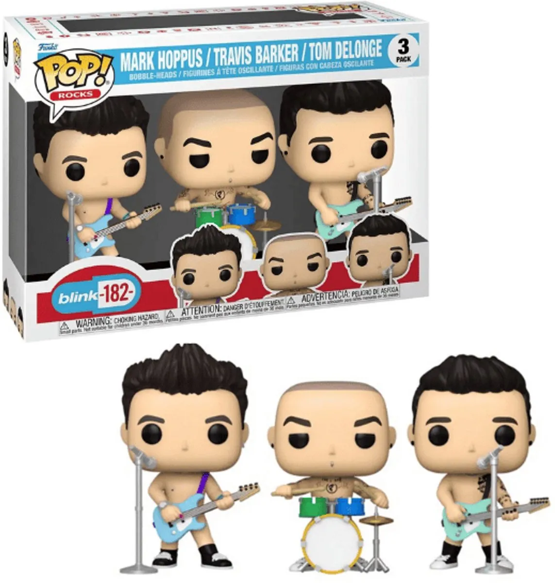 Funko Pop! Blink-182 3-Pack Figuur - 9cm - Multi