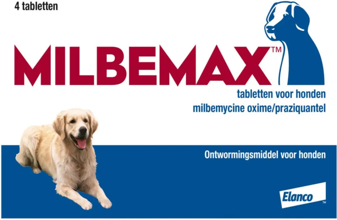 Milbemax Hond Anti-wormenmiddel 4 tabletten - 10-75 kg
