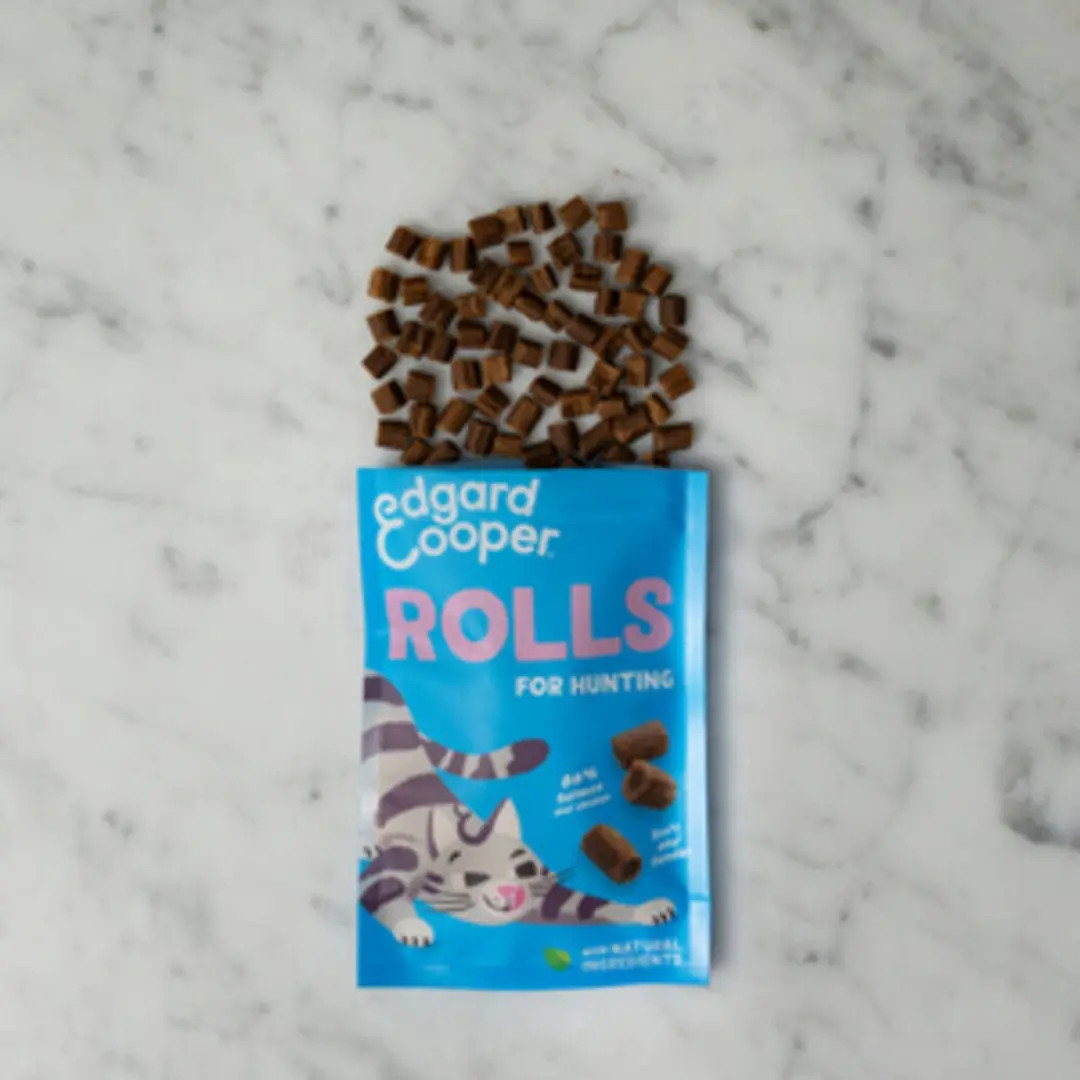 Edgard & Cooper Adult Rolls Kattensnack Zalm - 8x45g