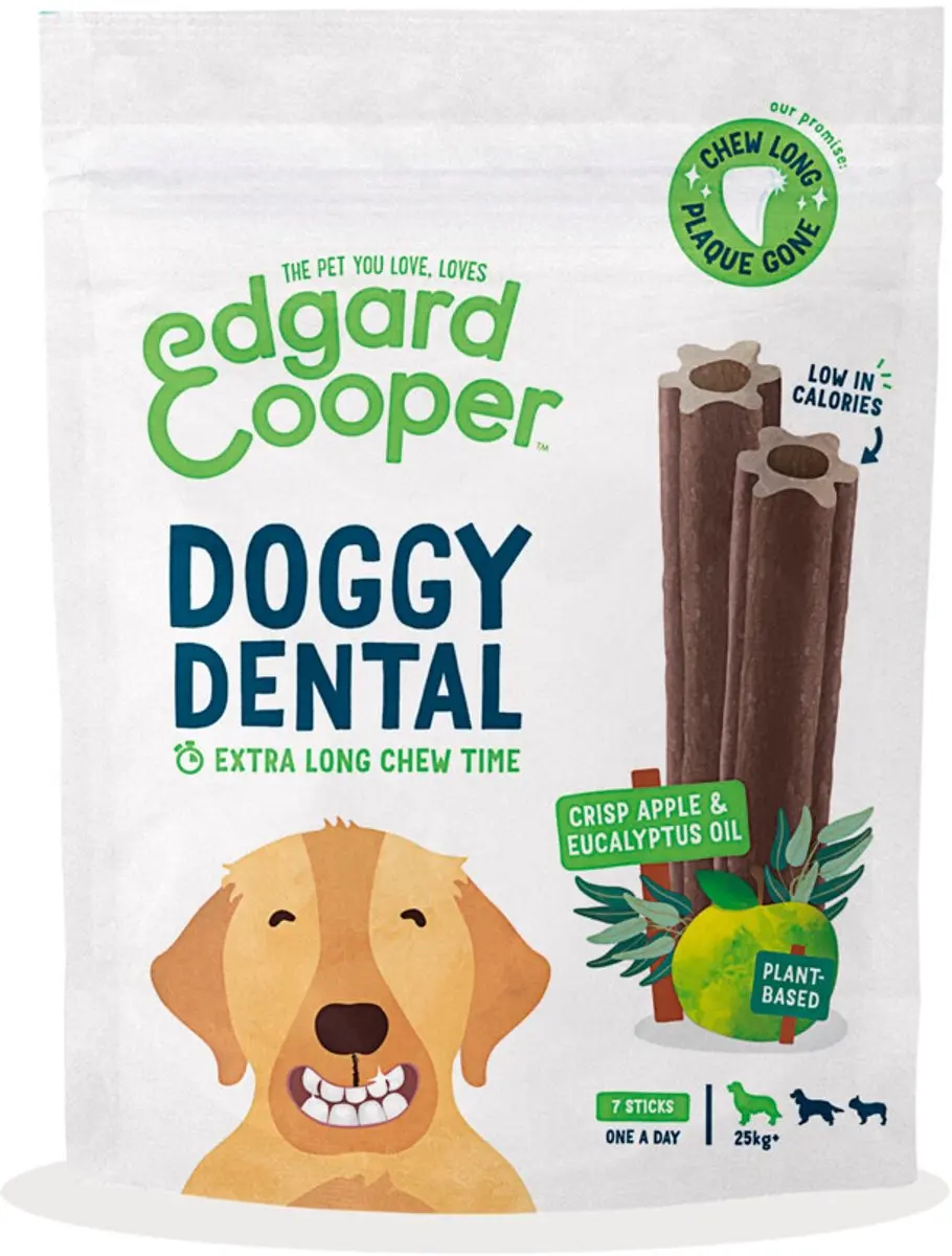 Edgard & Cooper Doggy Dental Appel Hondensnacks - 8 Stuks - afbeelding 6 van 6
