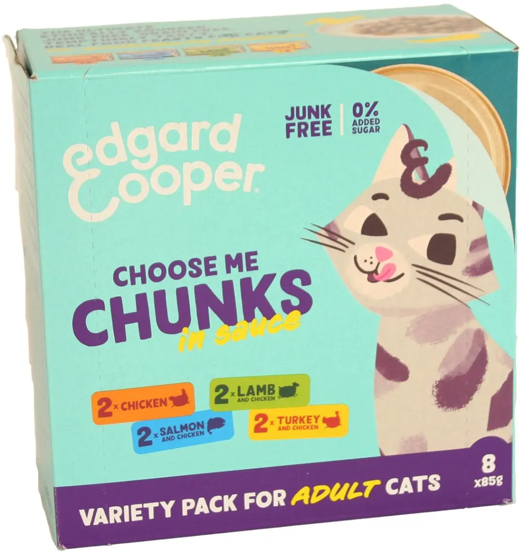 Edgard & Cooper Adult Kattenvoer - 8x85g