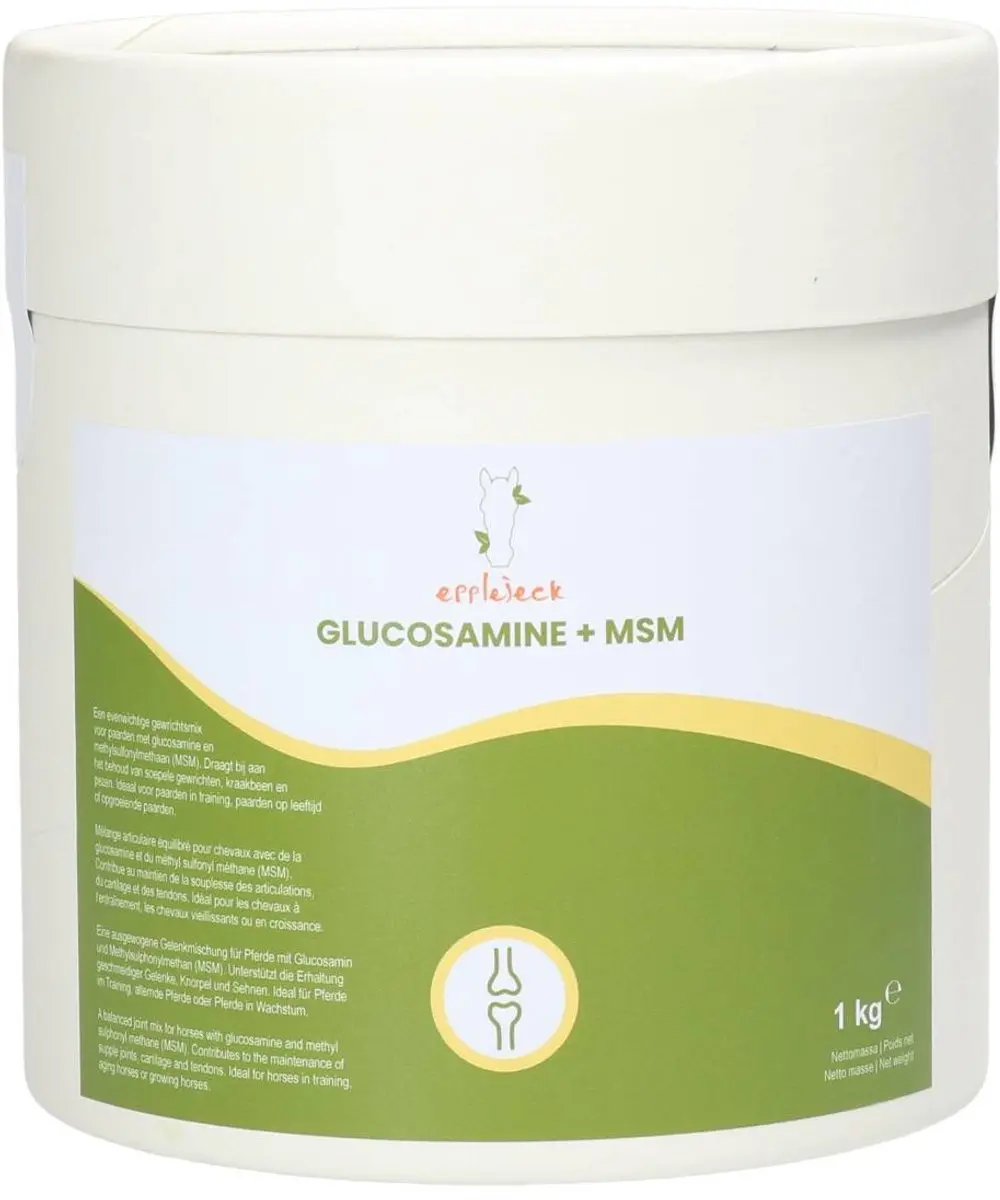 Epplejeck Glucosamine + MSM 1kg Poeder - afbeelding 2 van 2