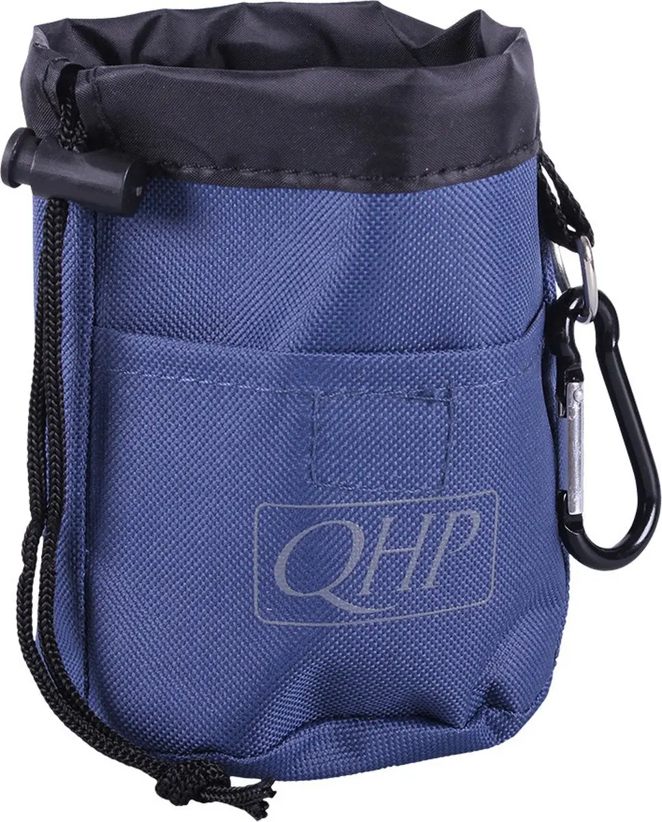 QHP Treat Bag Beloningstasje Navy Grijs