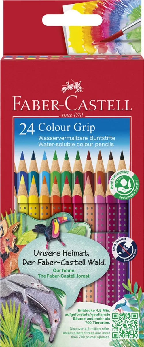 Faber-Castell Colour Grip FC-112406 Kleurpotloden - 6 Stuks - afbeelding 6 van 6