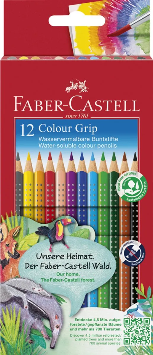 Faber-Castell Colour Grip FC-112406 Kleurpotloden - 6 Stuks