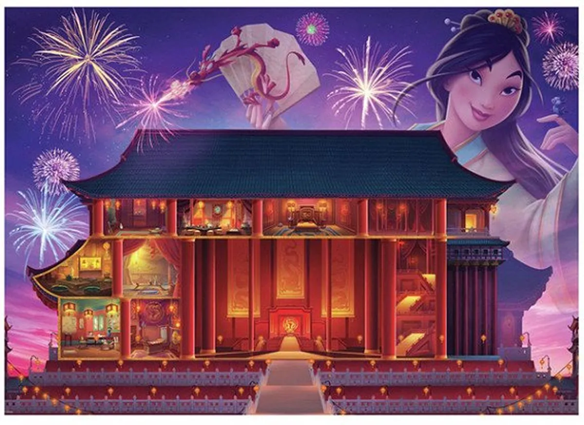 Ravensburger Disney Castles Mulan Puzzel 1000 Stuks - afbeelding 6 van 6
