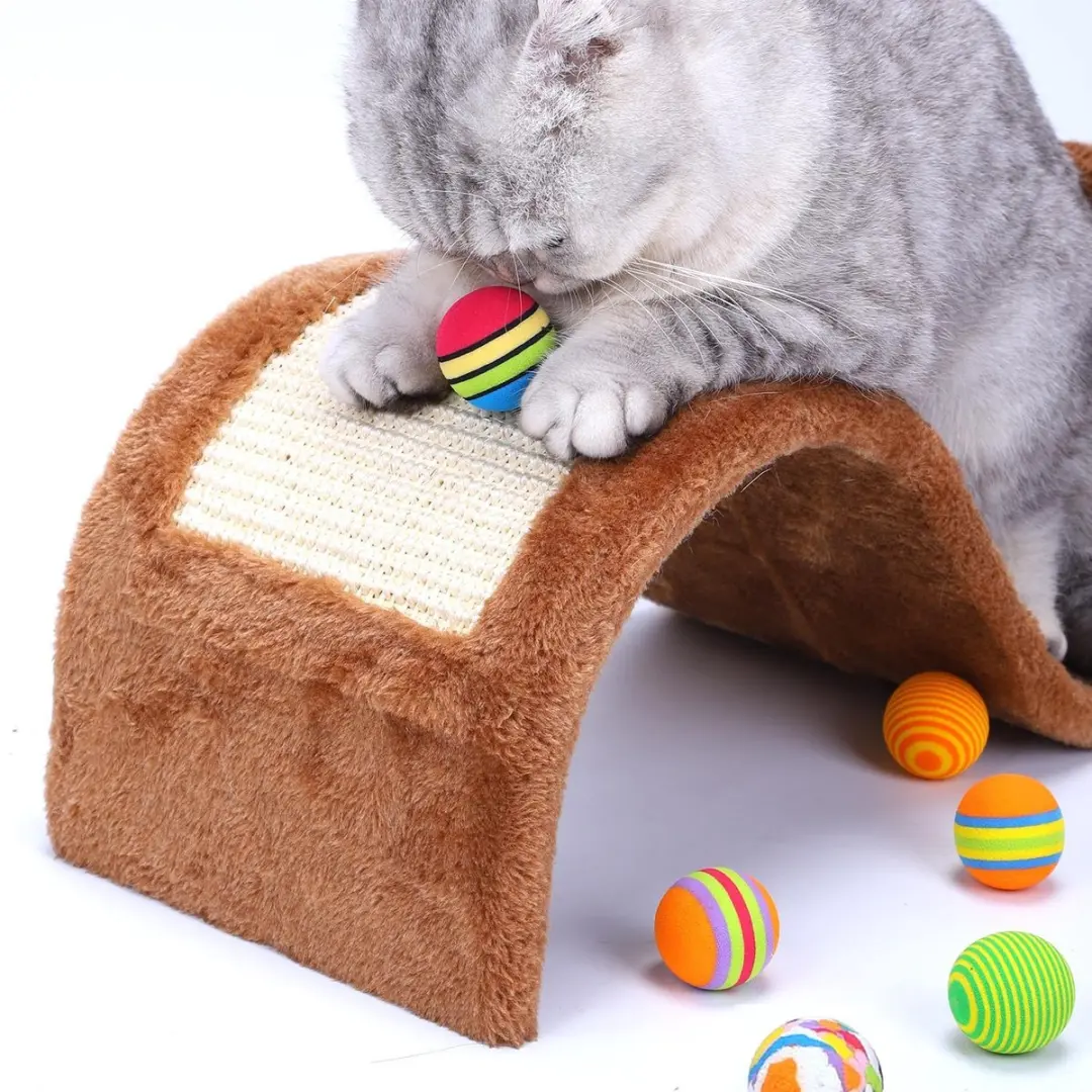 Nobleza Kattenspeelgoed Balletjes - 6 Stuks - 3,5 cm - Multikleur