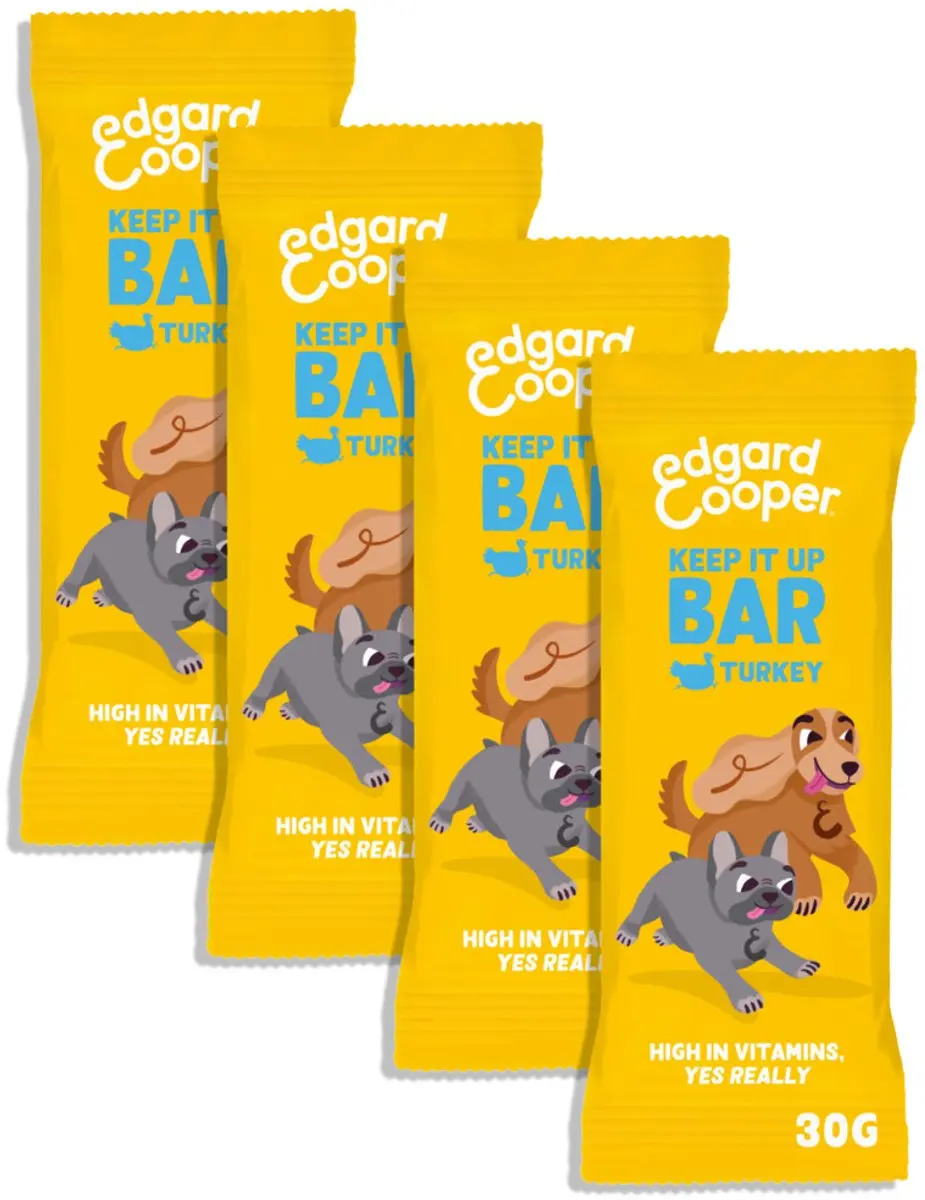 Edgard & Cooper Kalkoen Keep It Up Bar Hondensnack