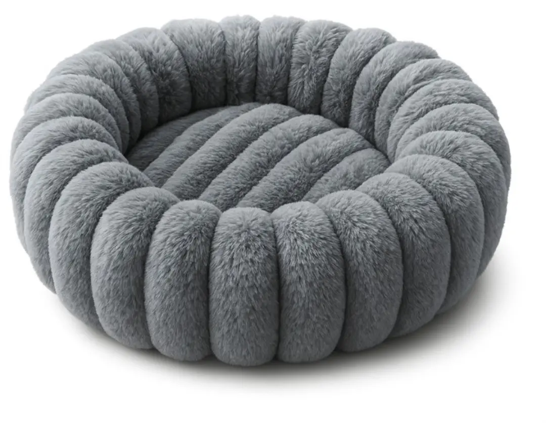 Pecco Ronde Mand M - 45cm - Grijs Rib