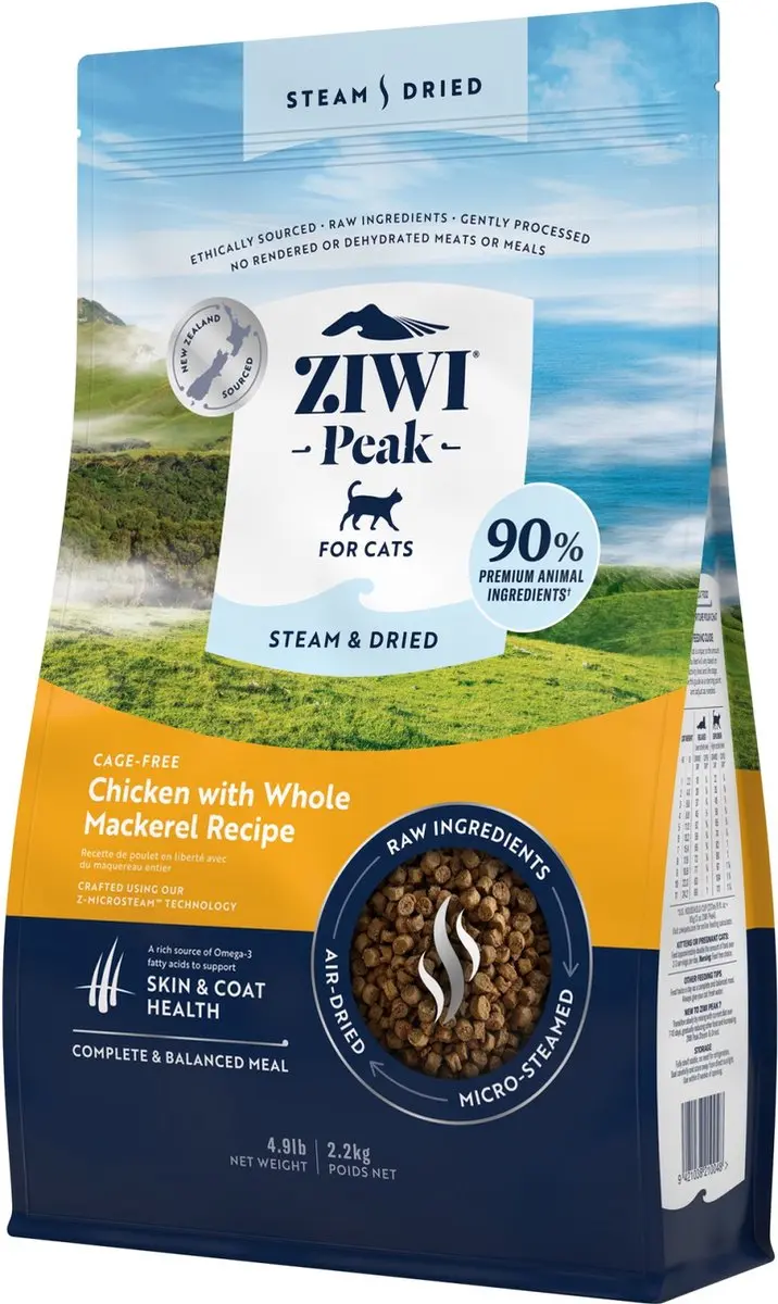 Ziwi Steam & Dried kattenvoeding