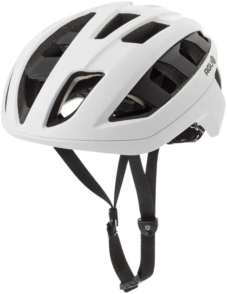 AGU Sleek Fietshelm Wit - 58-61cm - 10 Ventilatieopeningen