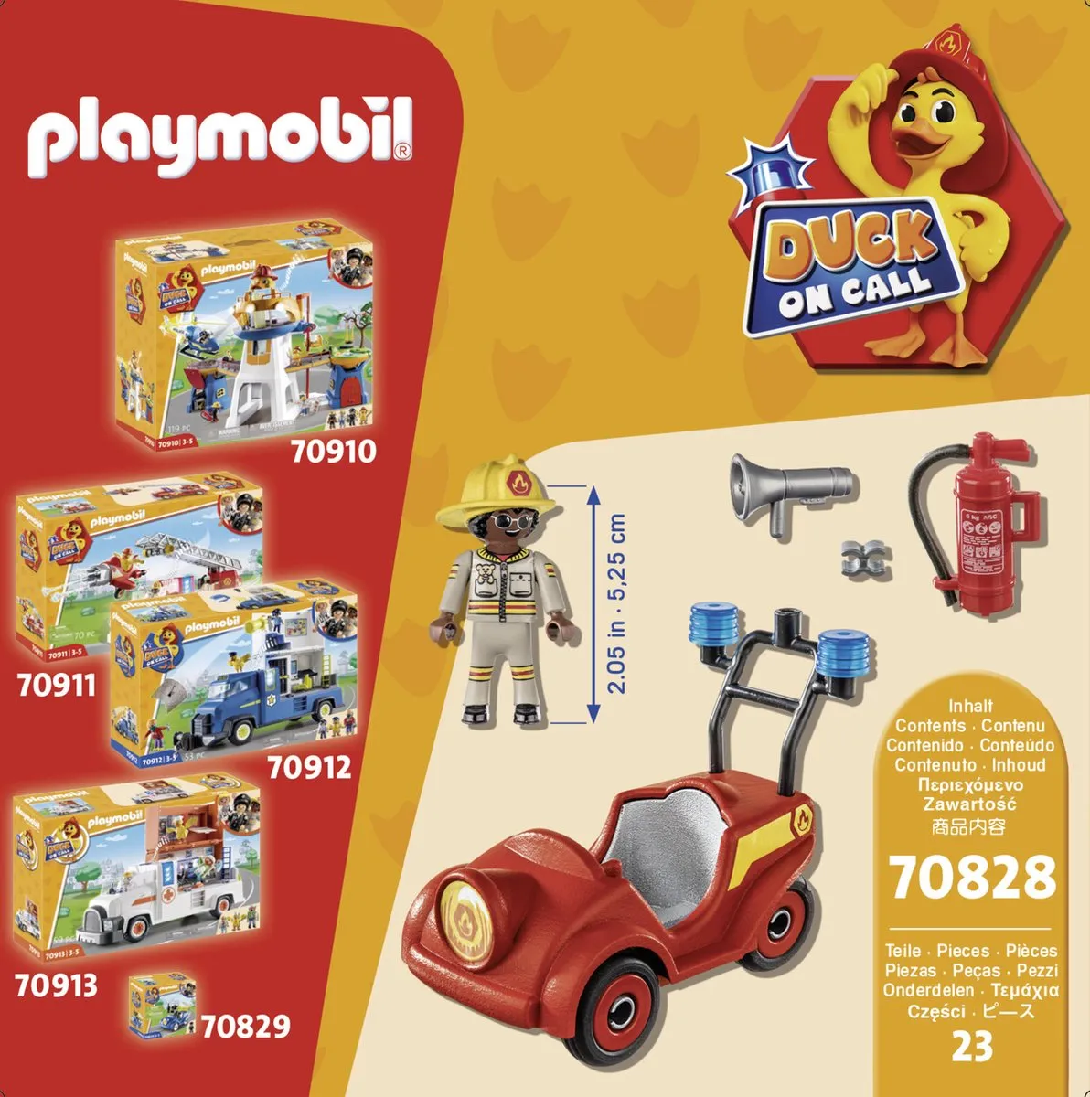 Playmobil Duck on Call Mini-brandweerwagen 70828