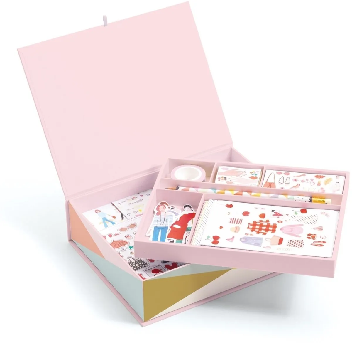 Djeco Schrijfset Tinou - Briefpapier Multicolor