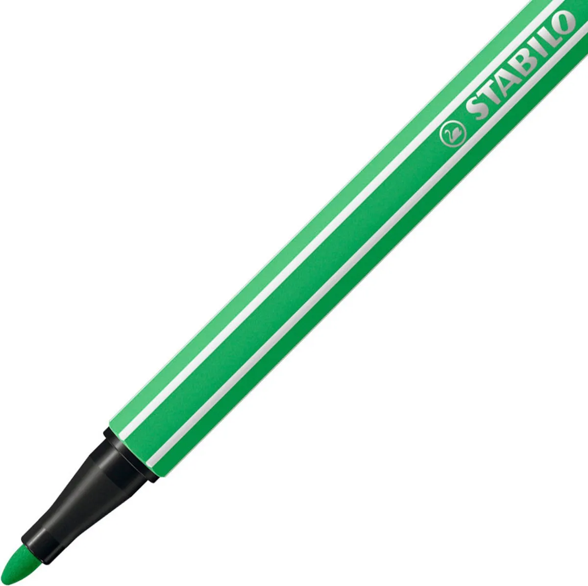 STABILO Pen 68 Premium Viltstift - Licht Smaragdgroen - 10 Stuks