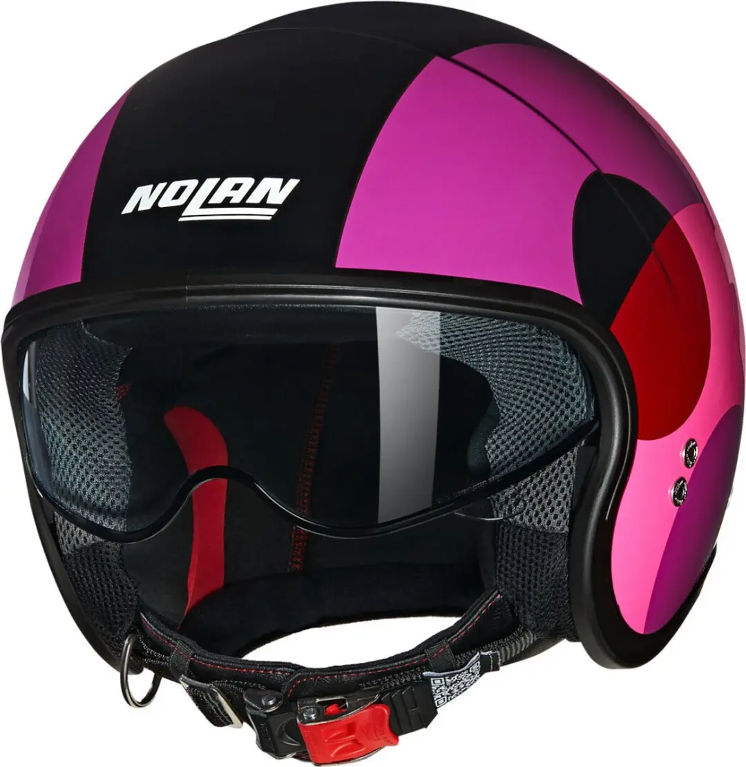 Nolan N21 06 Bicromo 346 Zwart Viola Rood Glossy Jethelm