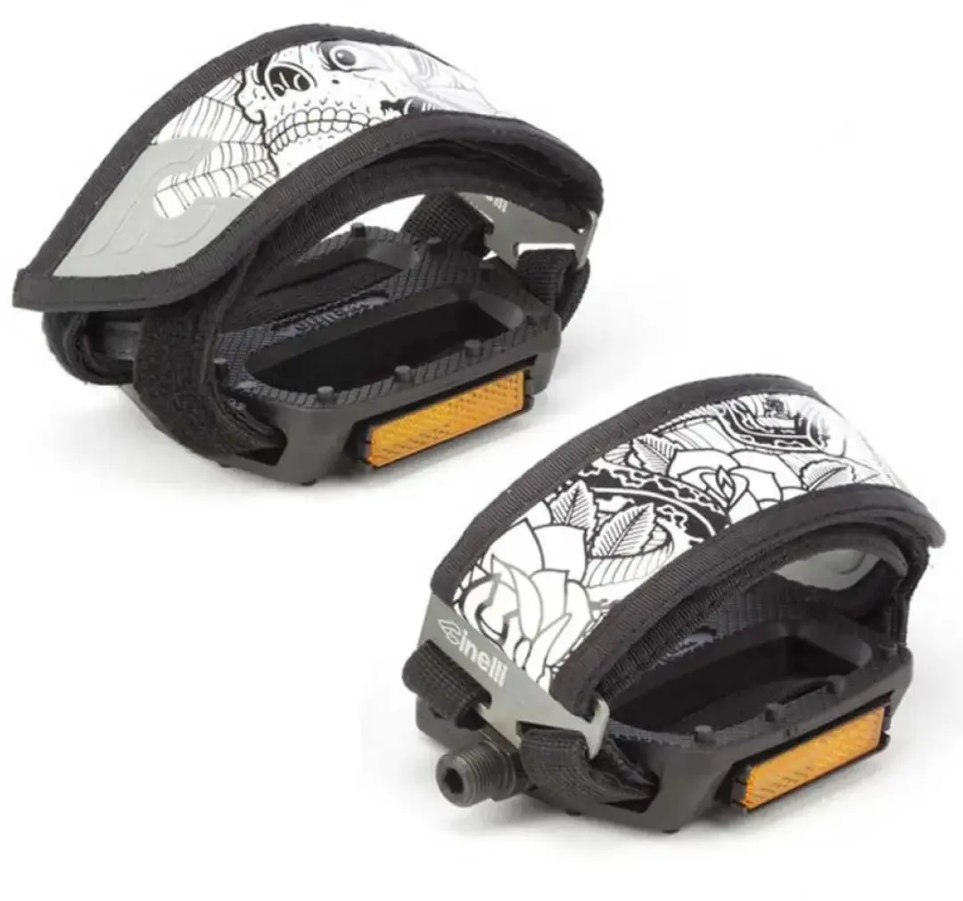 Cinelli Kinks Straps Mike Giant Pedaalriemen - Zwart/Wit - afbeelding 6 van 6