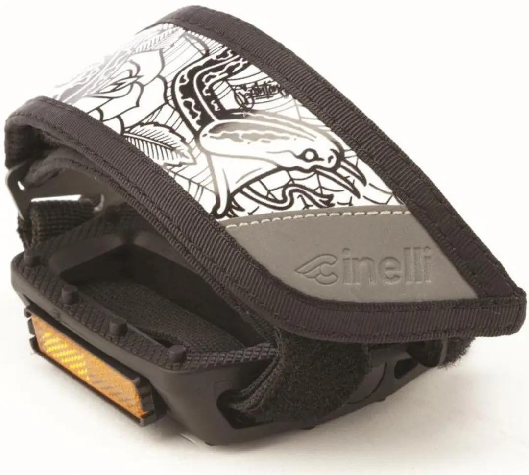 Cinelli Kinks Straps Mike Giant Pedaalriemen - Zwart/Wit - afbeelding 4 van 6