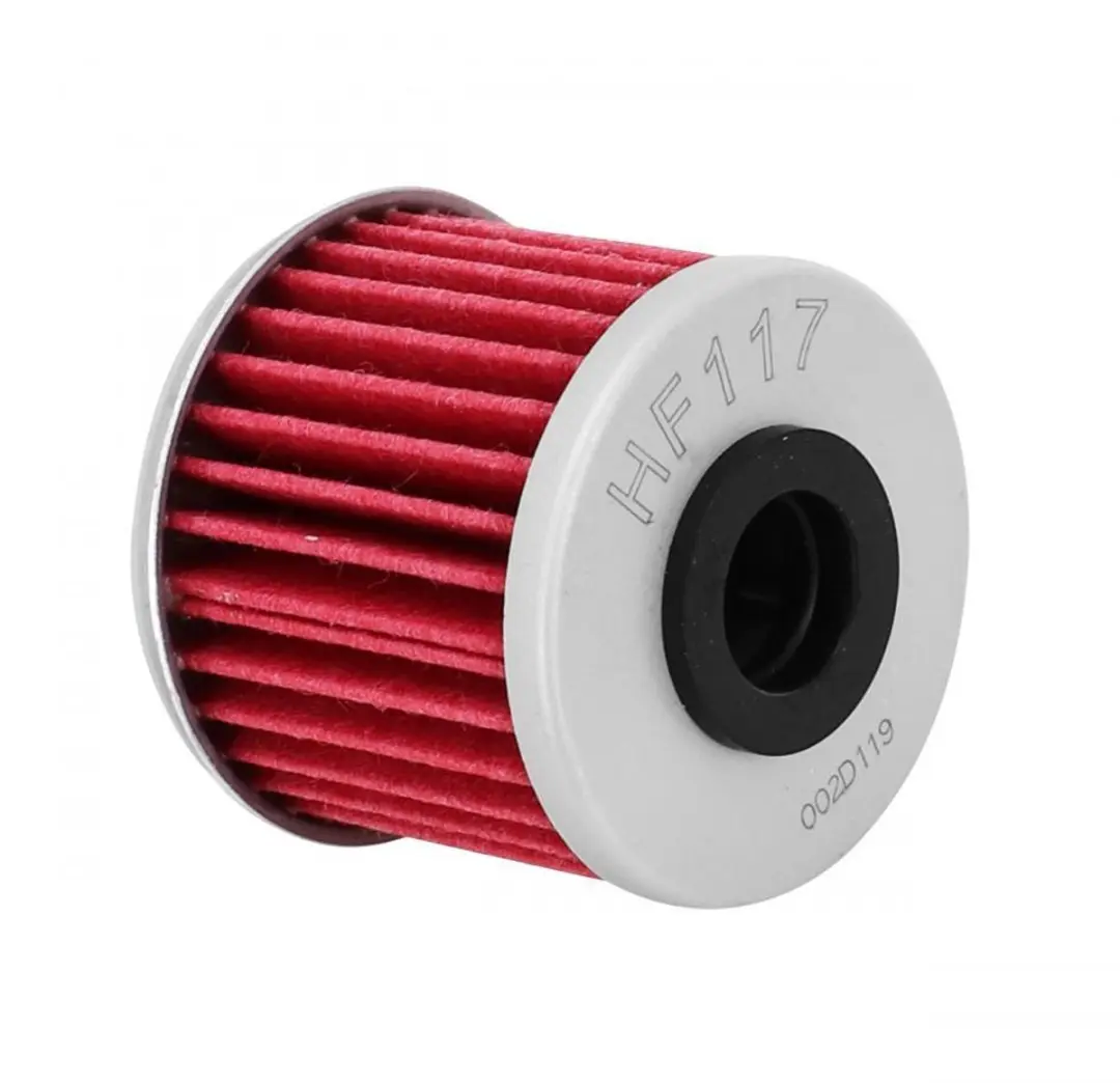 HifloFiltro HF117 Oliefilter - Scooter Honda 750 X-Adv 2017-2025 - Rood/Zilver/Zwart