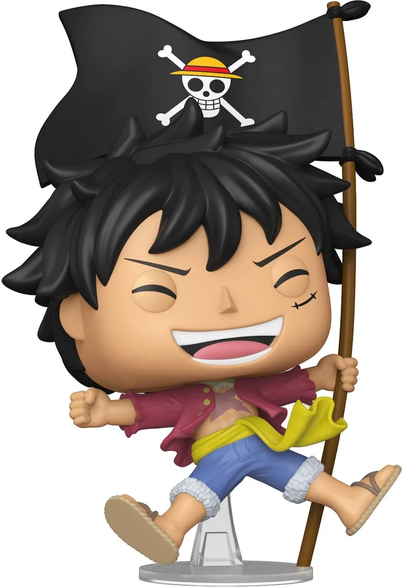 Funko Pop! One Piece Monkey D. Luffy met Vlag #2114 - Multi