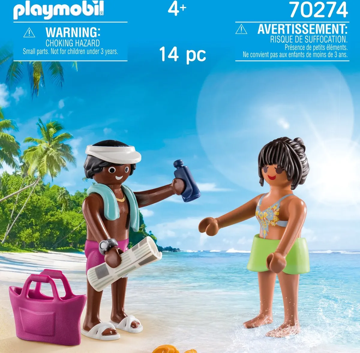 Playmobil Duo Pack Koppel Vakantiegangers 70274 - Multicolor