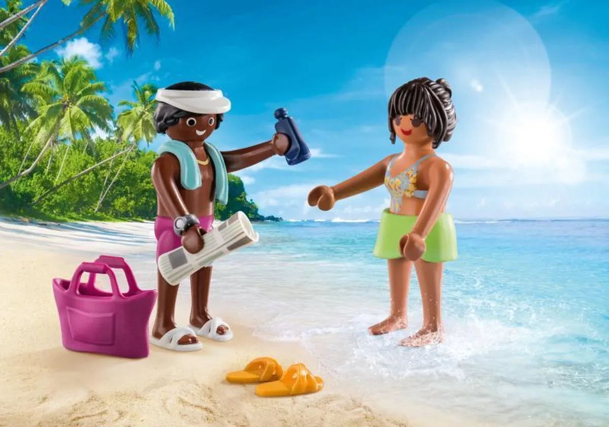 Playmobil Duo Pack Koppel Vakantiegangers 70274 - Multicolor