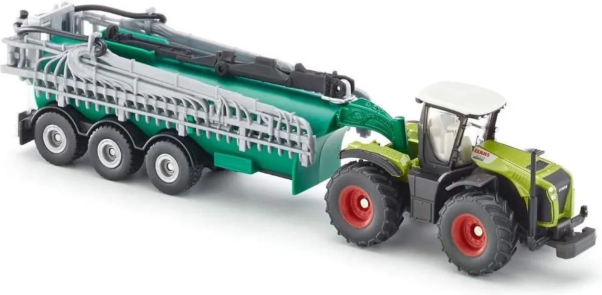 SIKU 1827 Claas Xerion Tractor met Samson Tankwagen 1:87 - Groen - afbeelding 6 van 6