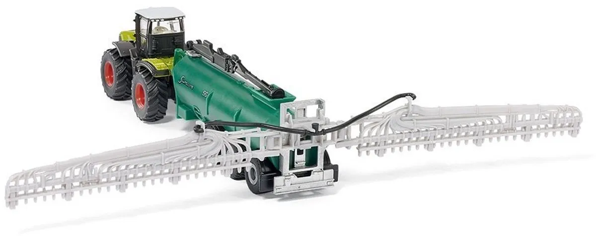 SIKU 1827 Claas Xerion Tractor met Samson Tankwagen 1:87 - Groen