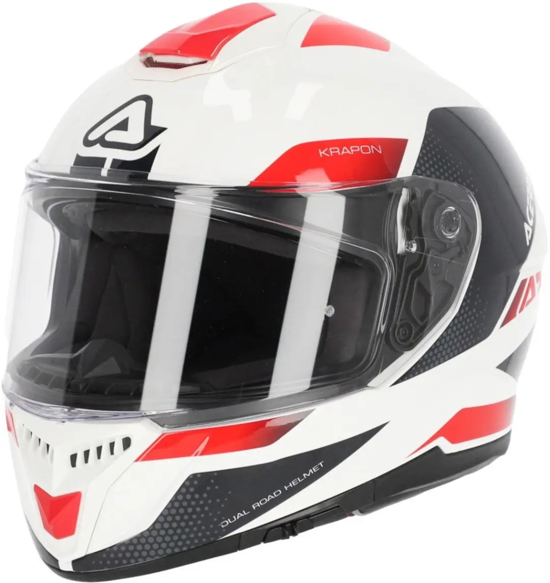 Acerbis Krapon Wit Rode Integraalhelm