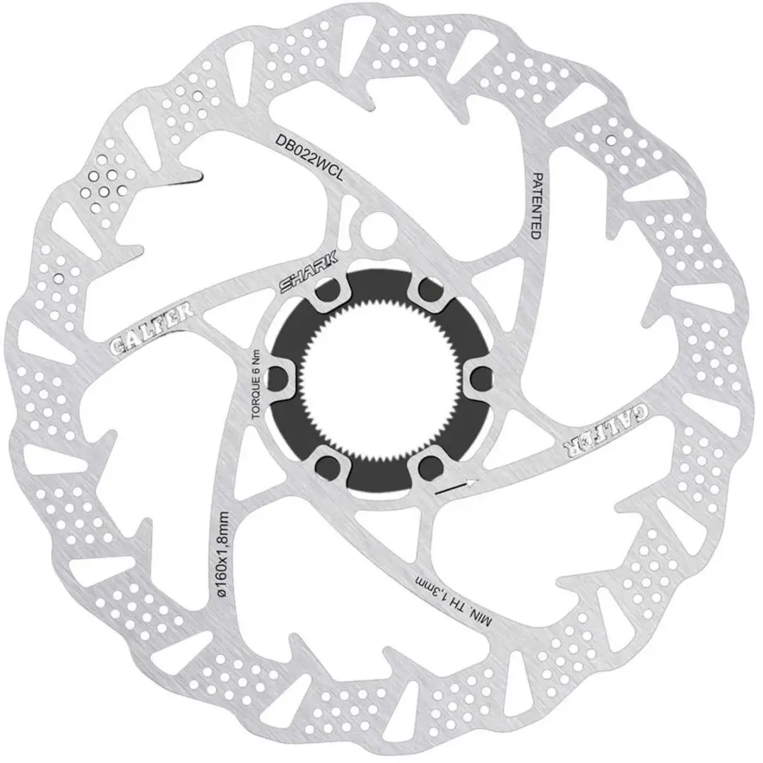 Galfer Wave DB022WCL Center-Lock Remschijf 160x2.0mm - Zilver - afbeelding 2 van 2