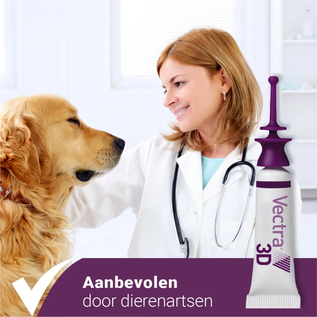 Vectra 3D Hond Anti Teken- en Vlooiendruppels 3 Pipetten - afbeelding 6 van 6