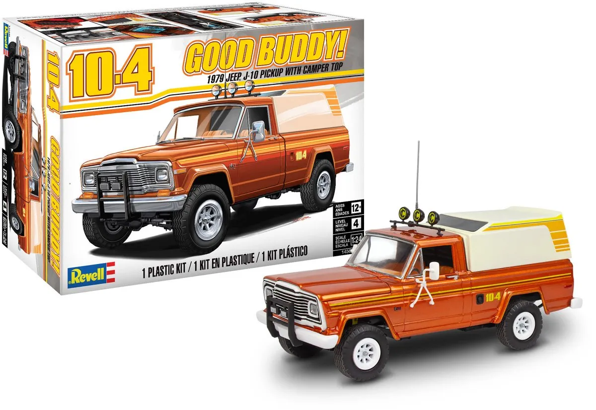 Revell 14568 1:24 Modelbouwpakket 1979 Jeep J-10 Pickup Camper Top - Multi