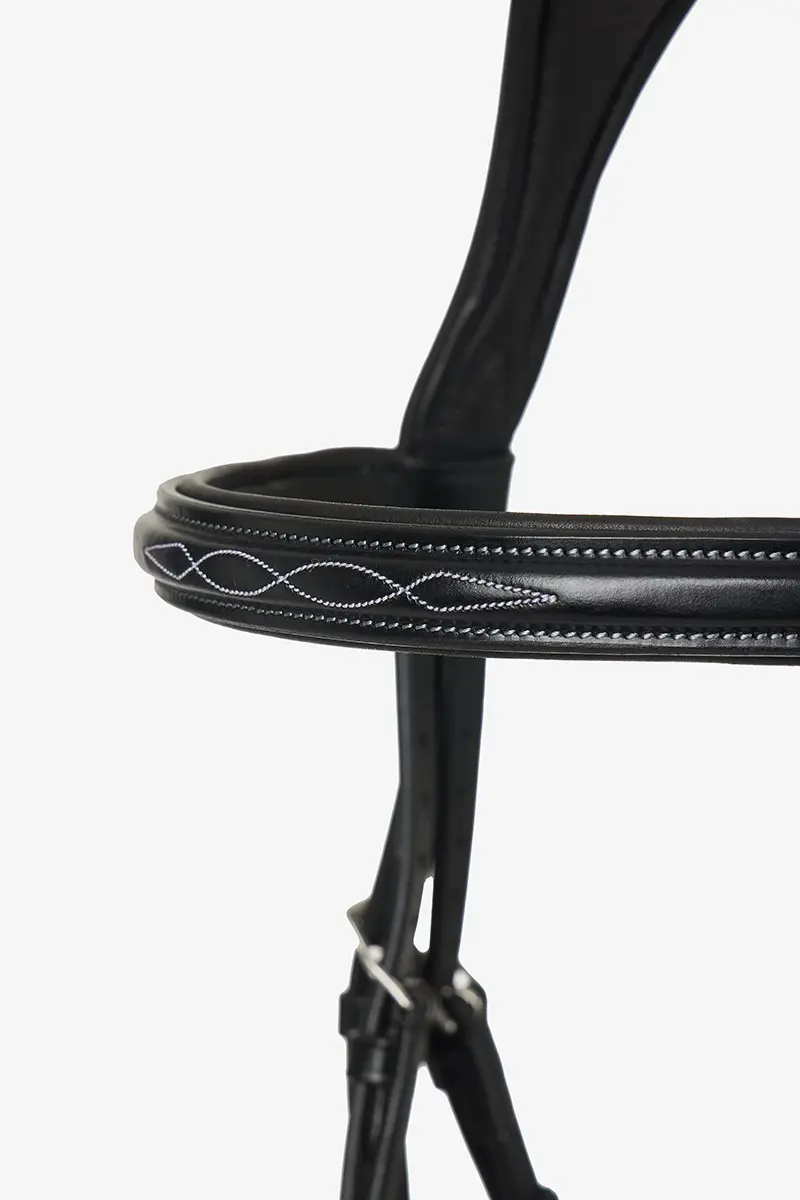 LeMieux Kudos Crackle Hoofdstel - Pony - Zwart/Zilver