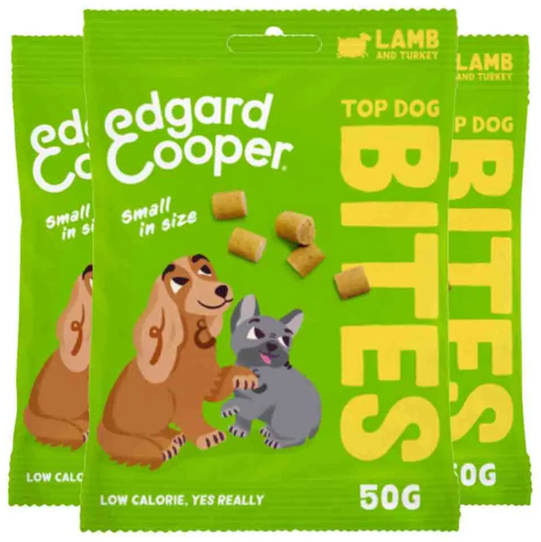 3x Edgard & Cooper Adult Bite S Lam & Kalkoen 50 gr