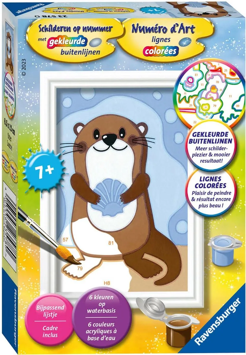 Ravensburger Schilderen op Nummer Otter - Multicolor