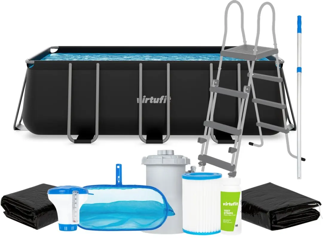 VirtuFit Rechthoekig Zwembad 400 x 200 x 122 cm