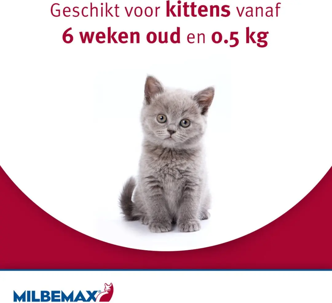 Milbemax Kitten tot 2 kg - 2 Tabletten - afbeelding 6 van 6