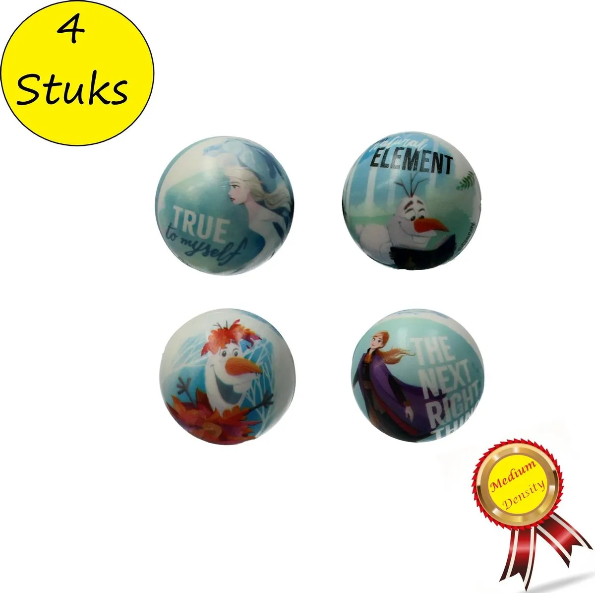 Disney Frozen Anti-Stressbal - 4 Stuks - Multi Color
