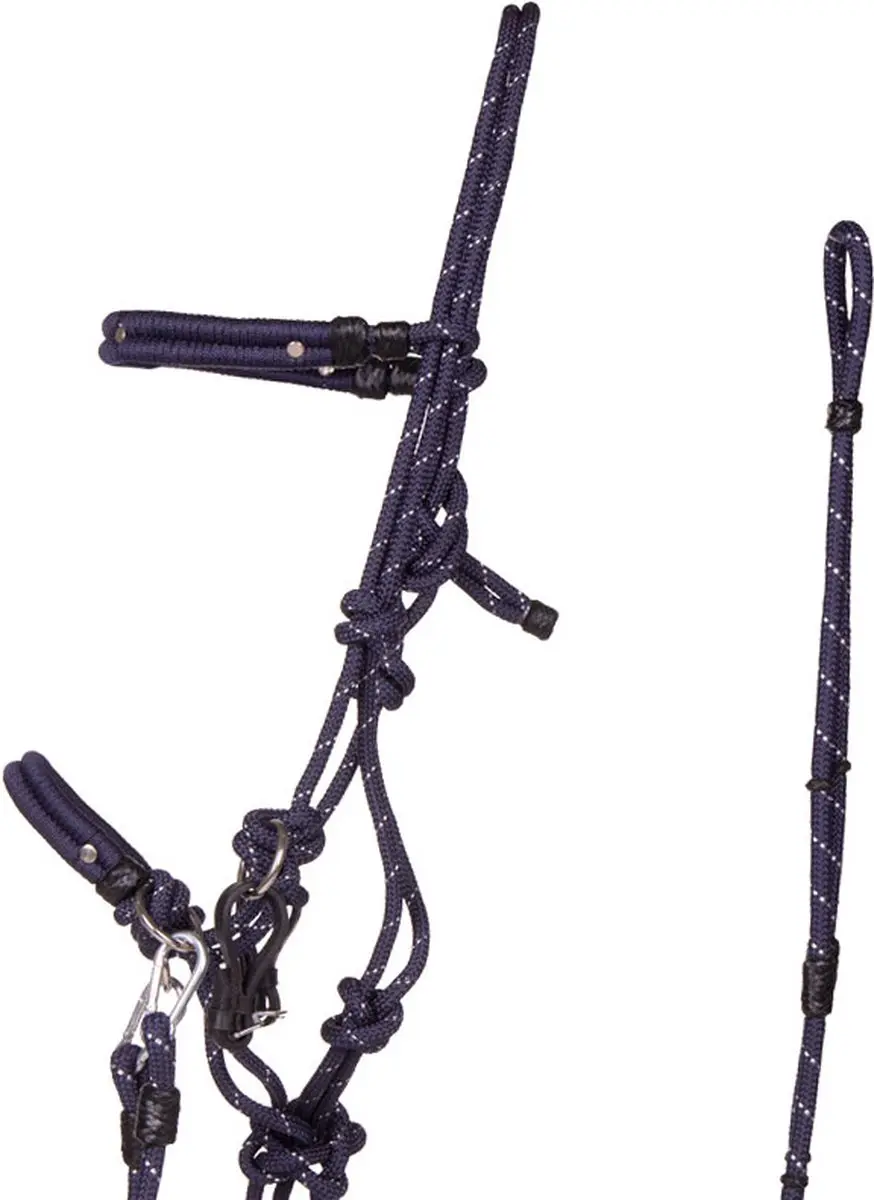 QHP Touwhalsterset Multi Donkerblauw - X-Full - afbeelding 6 van 6