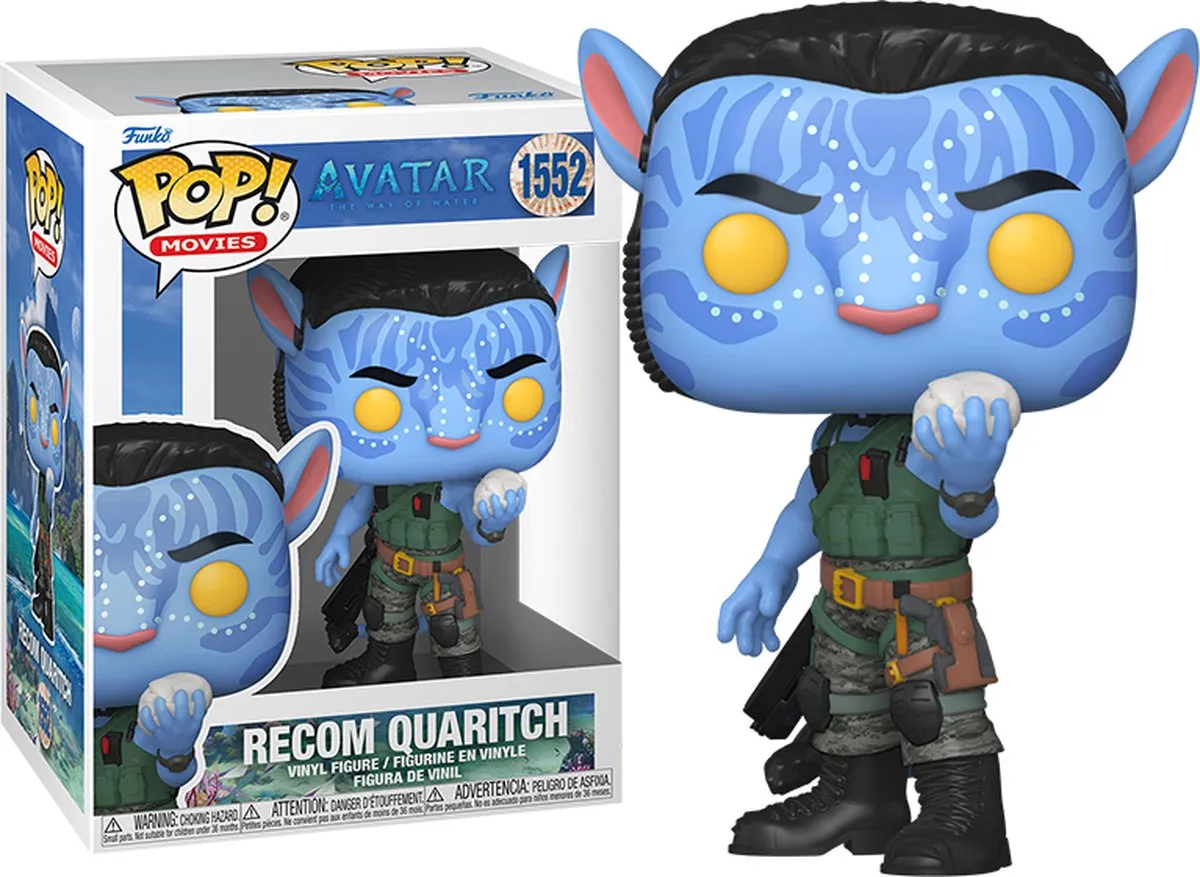 Funko Pop Movies Avatar Recom Quaritch Vinylfiguur 9,5cm #1552