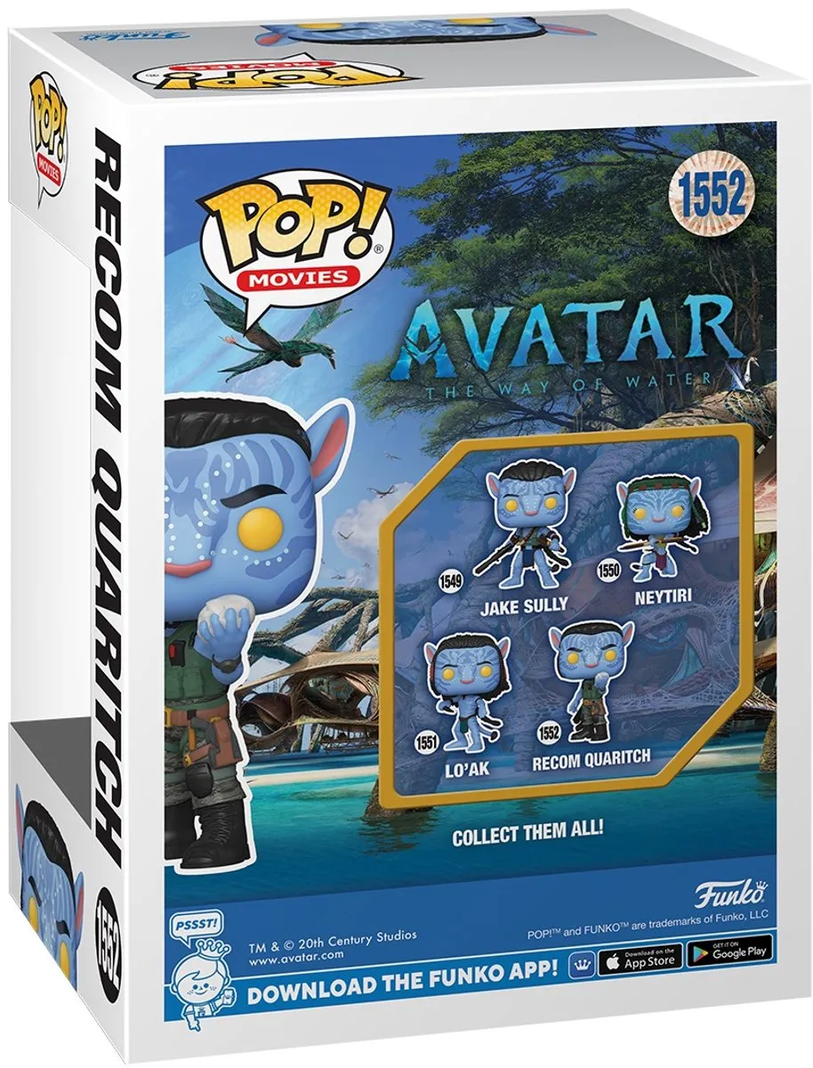 Funko Pop Movies Avatar Recom Quaritch Vinylfiguur 9,5cm #1552