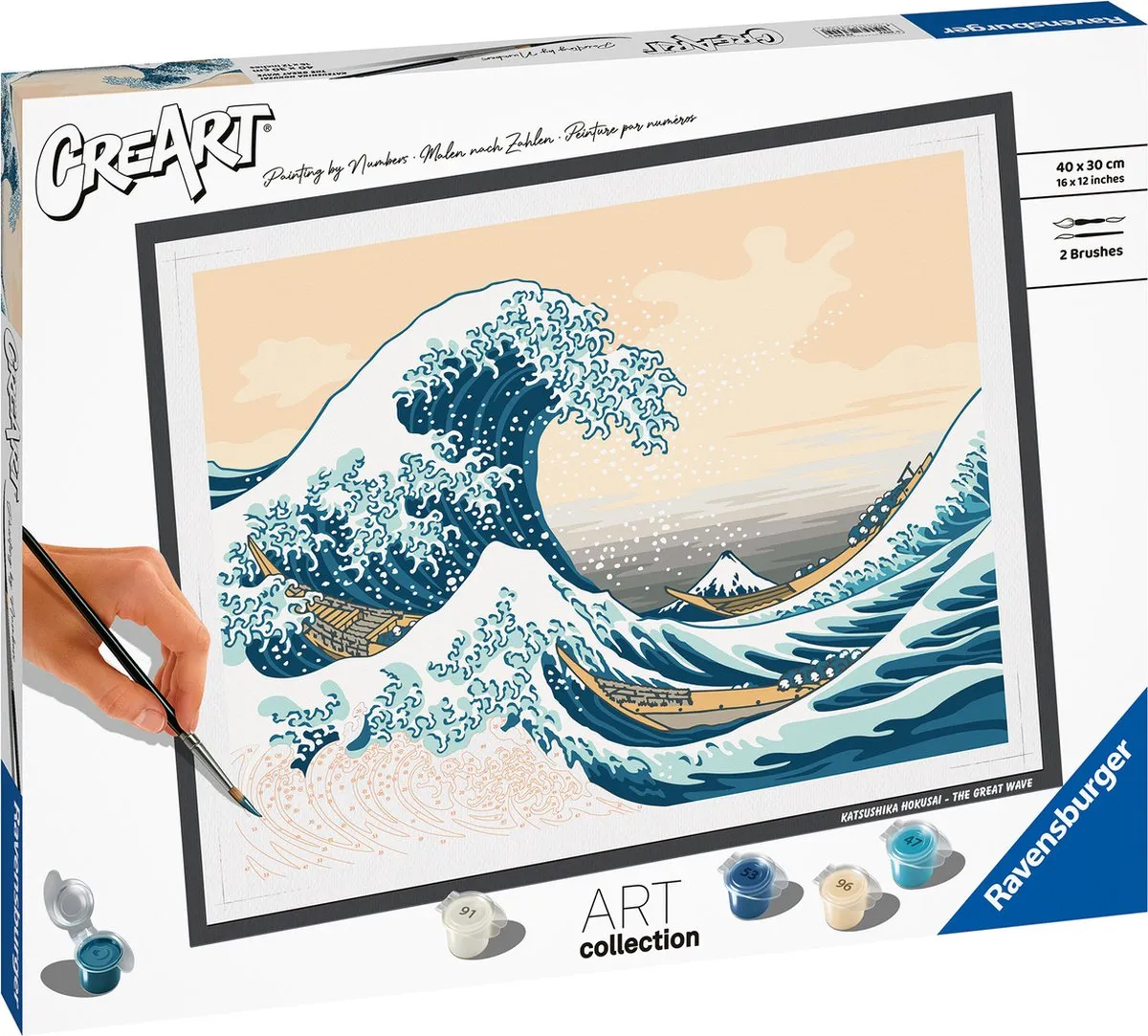 Ravensburger CreArt Hokusai The Great Wave Schilderen op nummer