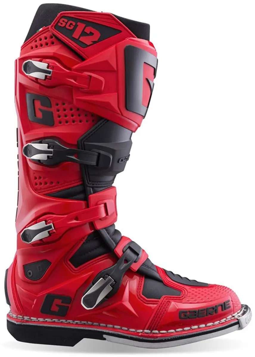 Gaerne SG-12 Zwart Rood Crosslaarzen