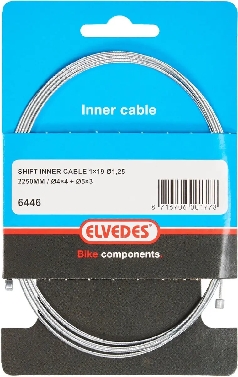 Elvedes Binnenkabel Shift 6451/72RVS-3M - 3m RVS - afbeelding 3 van 6